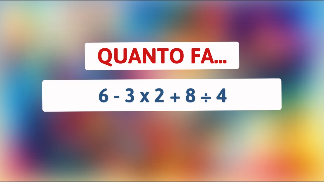 Sfida te stesso: riesci a risolvere questo indovinello matematico che solo un genio può capire?"