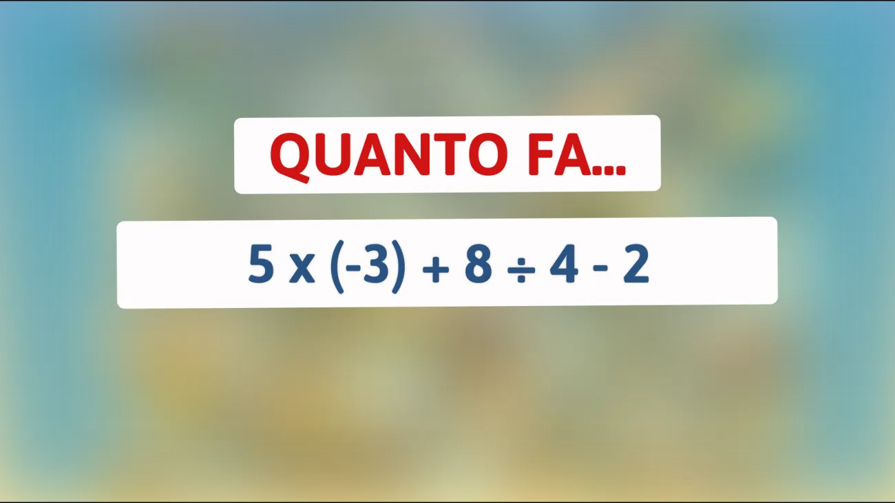 Solo i veri geni possono risolvere questo indovinello matematico apparentemente impossibile! Riesci a battere tutti calcolando quanto fa questo semplice calcolo? Scoprilo ora!"