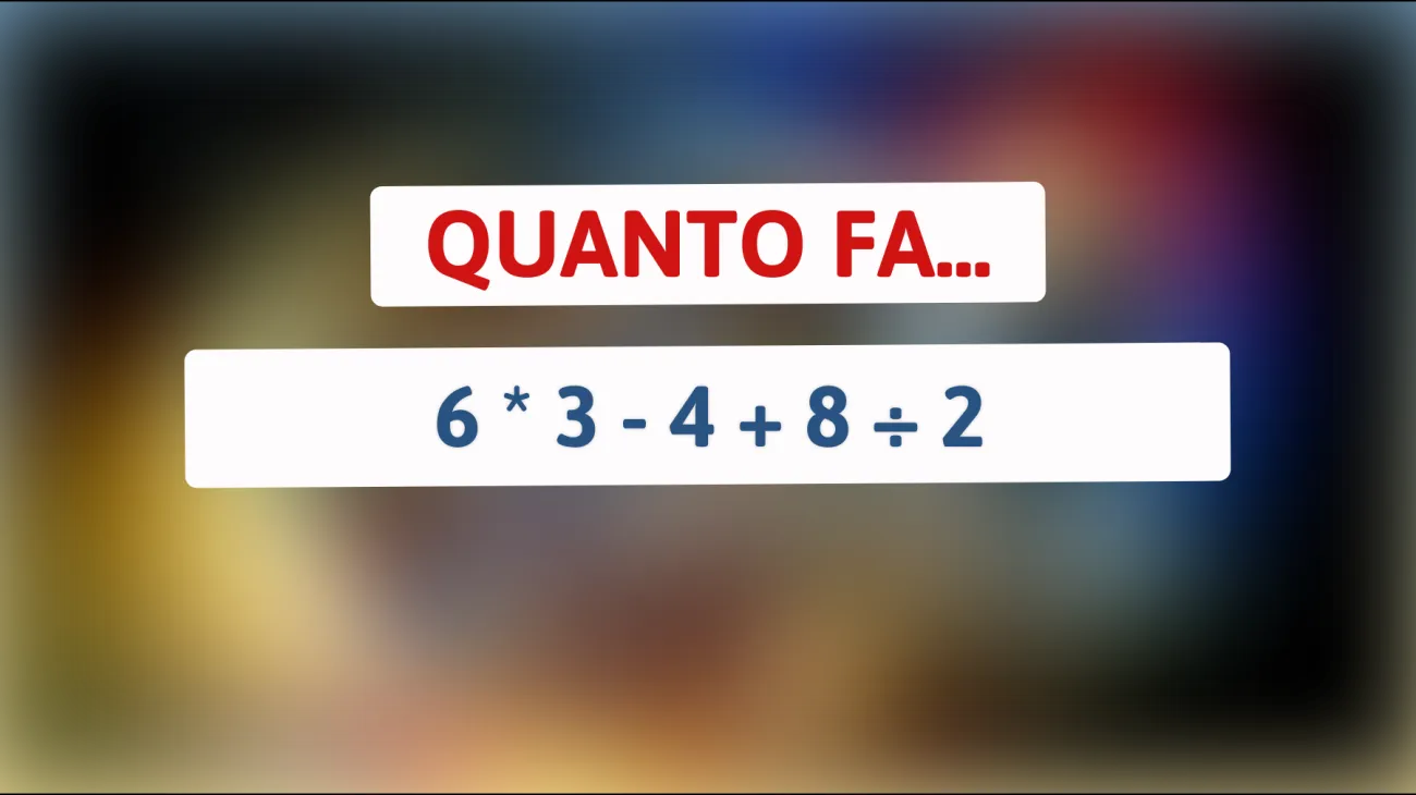 Solo il 2% riesce a risolvere questo semplice calcolo mentale: mettiti alla prova!"